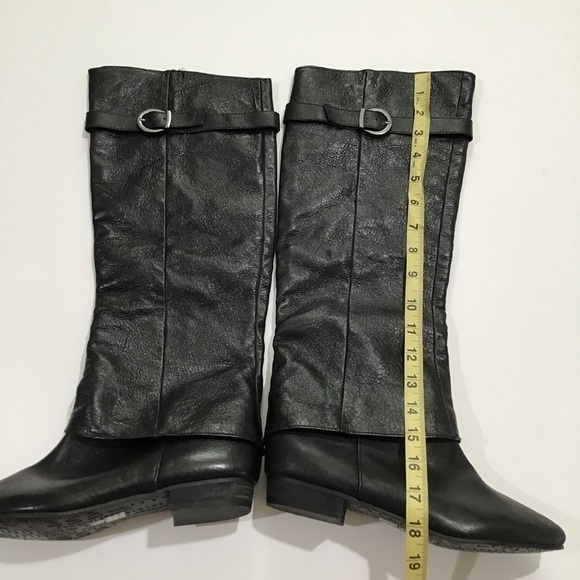 Chinese laundry knee-high riding black leather boots size 6.5 NWOT set in stone - Picture 5 of 5